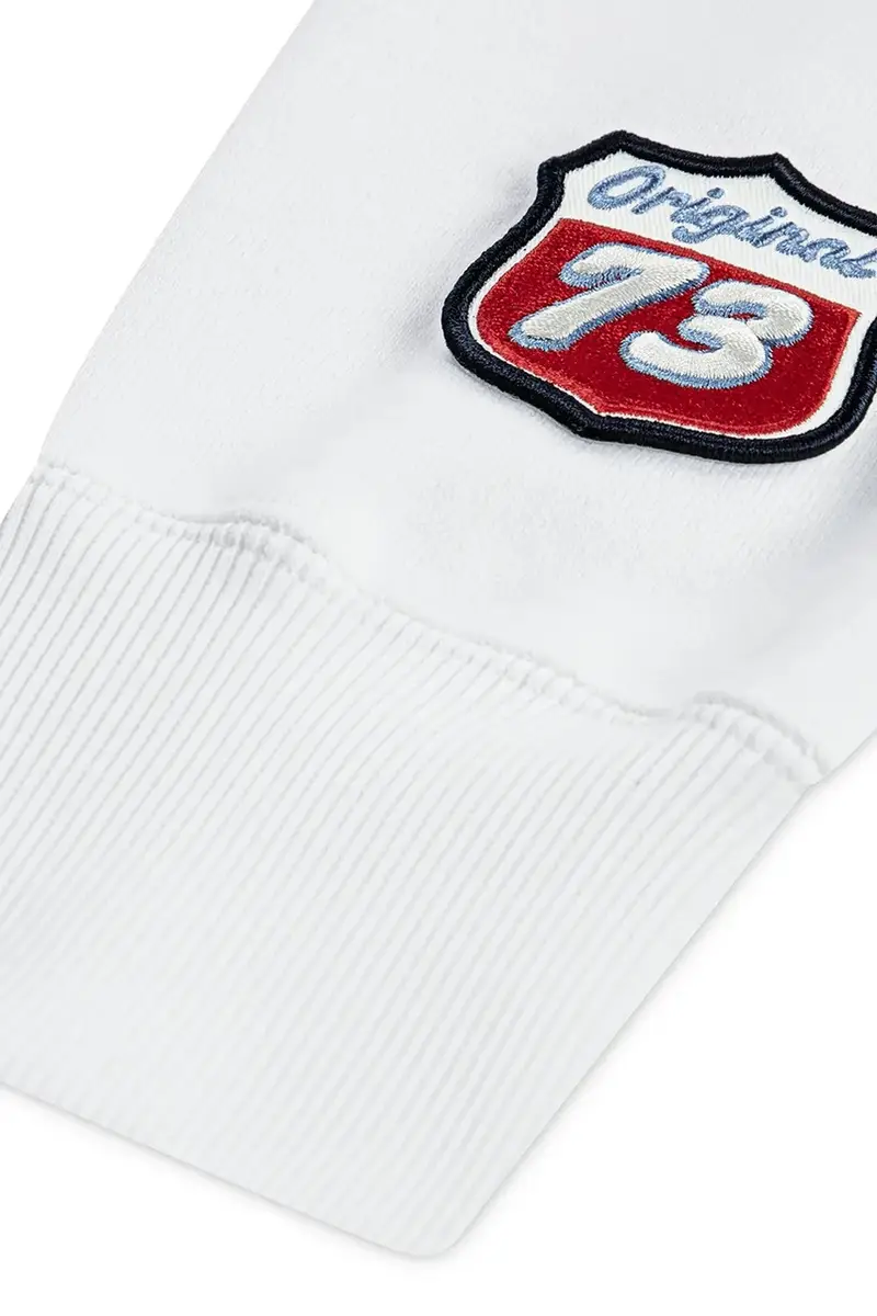 Levi's felpa per bambini THE GREAT HIGHWAY HOODIE colore bianco con cappuccio 9EN718 miniatura 4