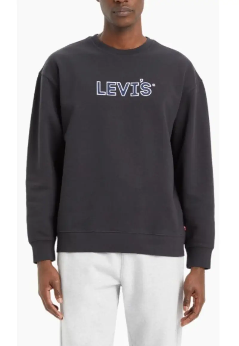 LEVI'S FELPA RELAXD GRAPHIC CREW SSNL NERO