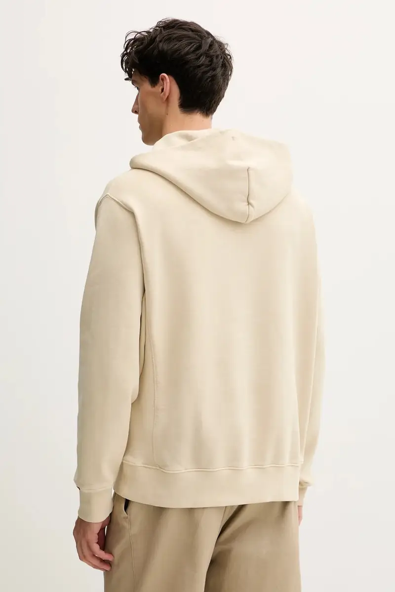 Levi's felpa uomo colore beige con cappuccio A8435 miniatura 3