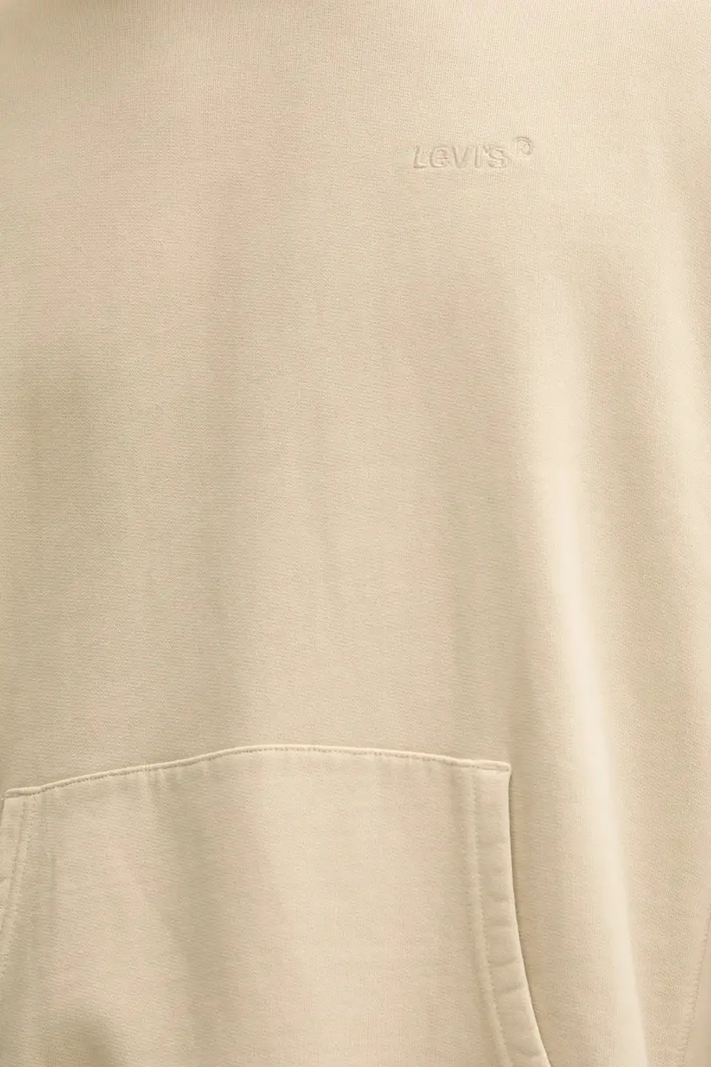 Levi's felpa uomo colore beige con cappuccio A8435 miniatura 5