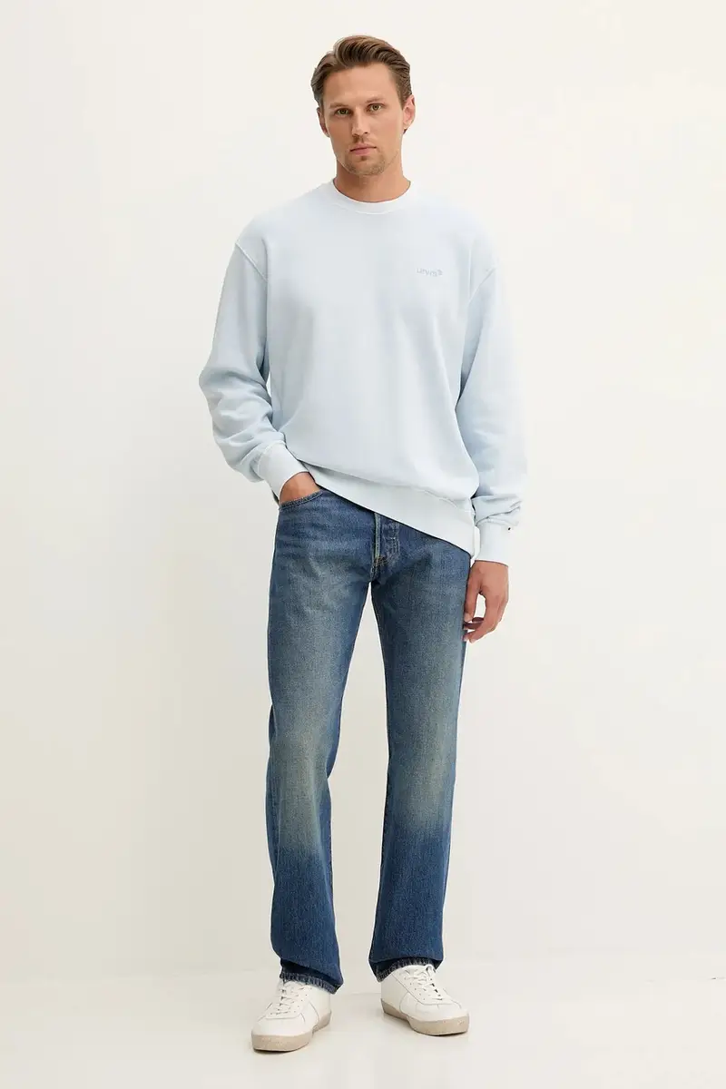 Levi's felpa uomo colore blu A9244 miniatura 2
