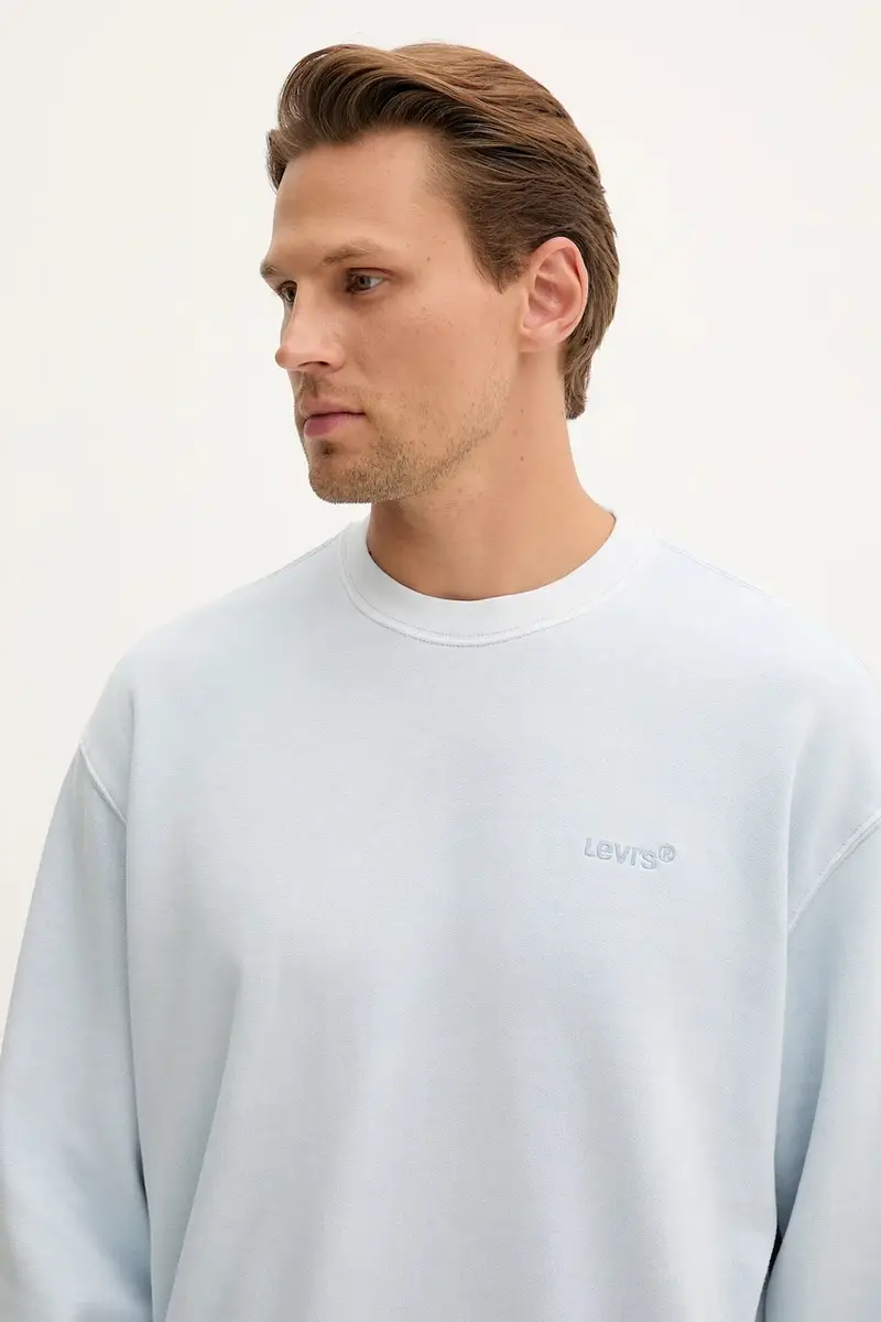 Levi's felpa uomo colore blu A9244 miniatura 4