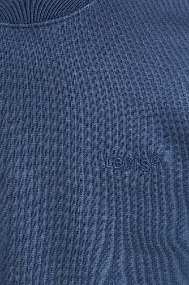 Levi's felpa uomo colore blu con cappuccio A9244 miniatura 5