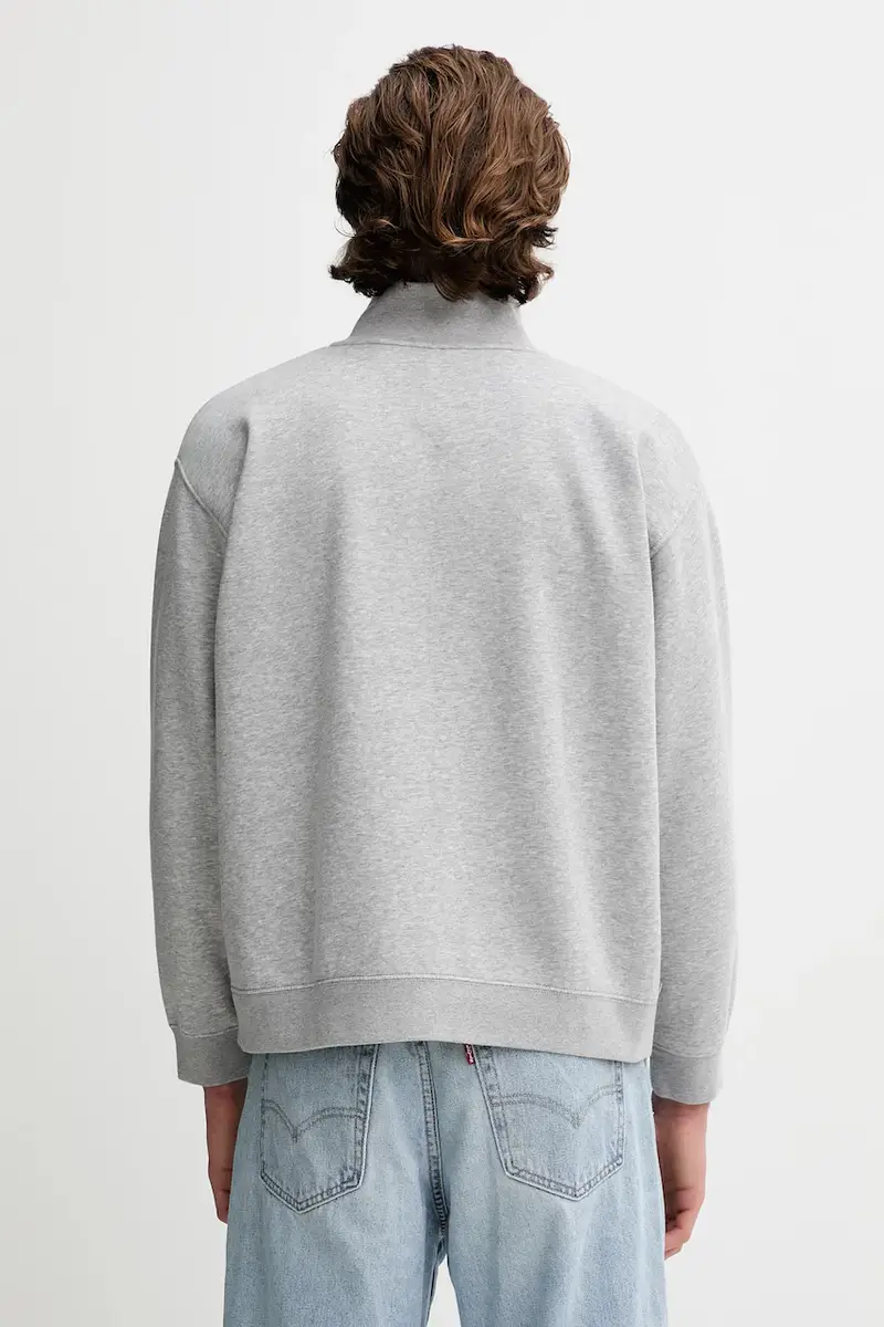 Levi's felpa uomo colore grigio 005N6 miniatura 3