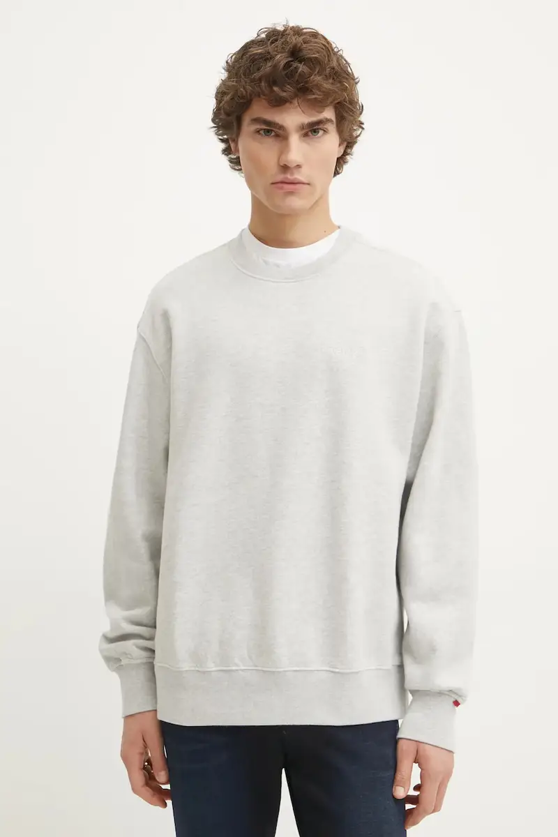 Levi's felpa uomo colore grigio con cappuccio A9244