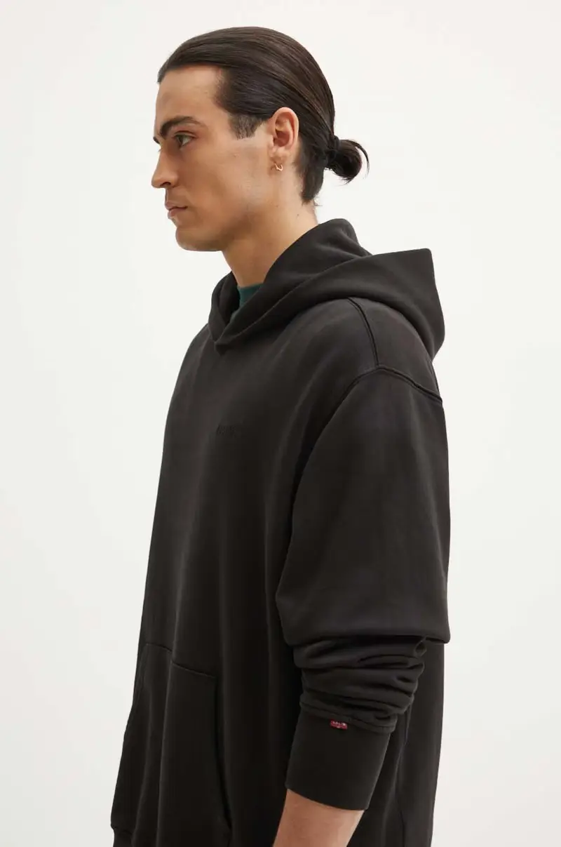 Levi's felpa uomo colore nero con cappuccio miniatura 4