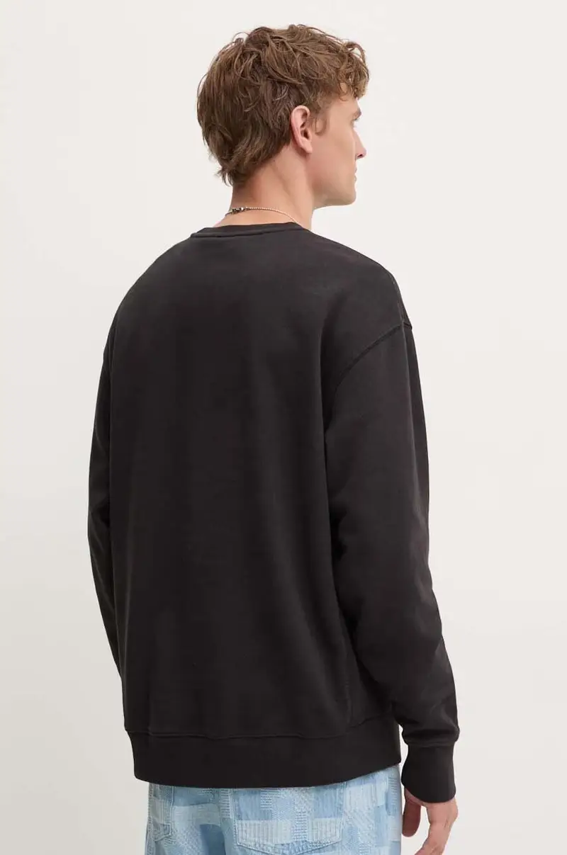 Levi's felpa uomo colore nero con cappuccio A9244 miniatura 3