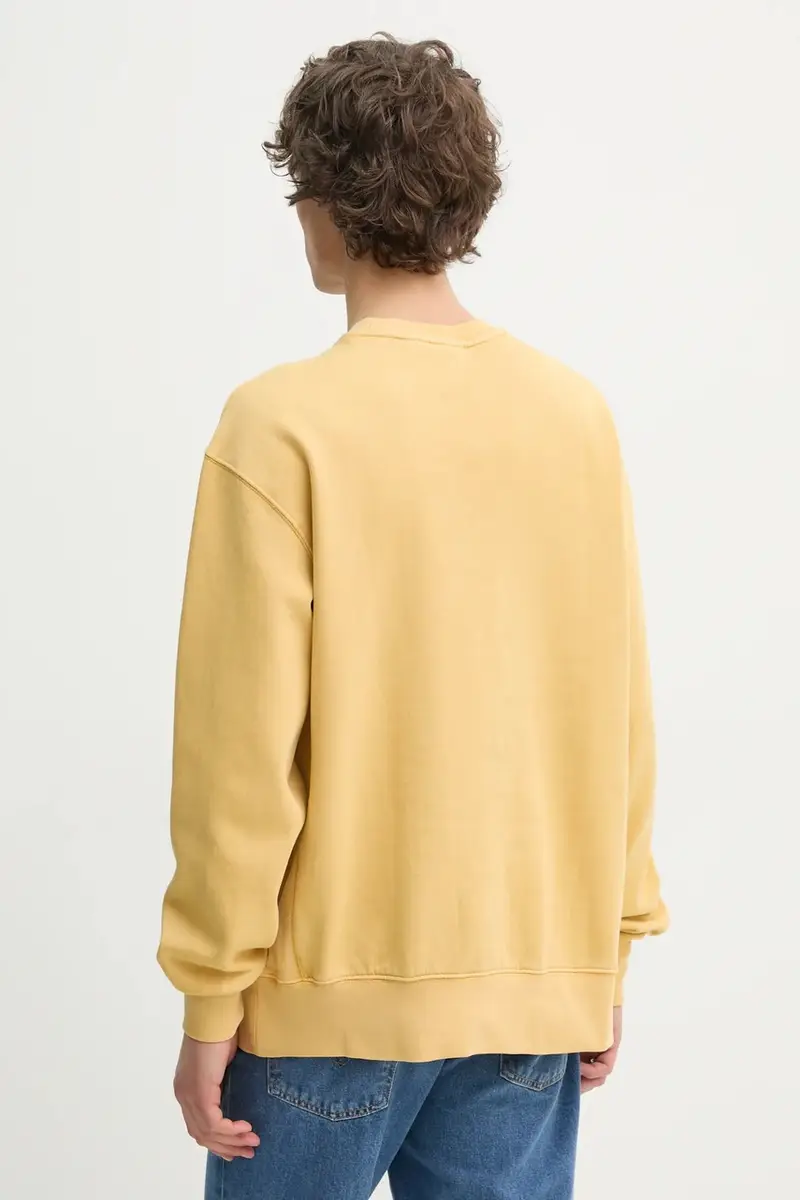 Levi's felpa uomo colore nero con cappuccio A9244 Giallo miniatura 3