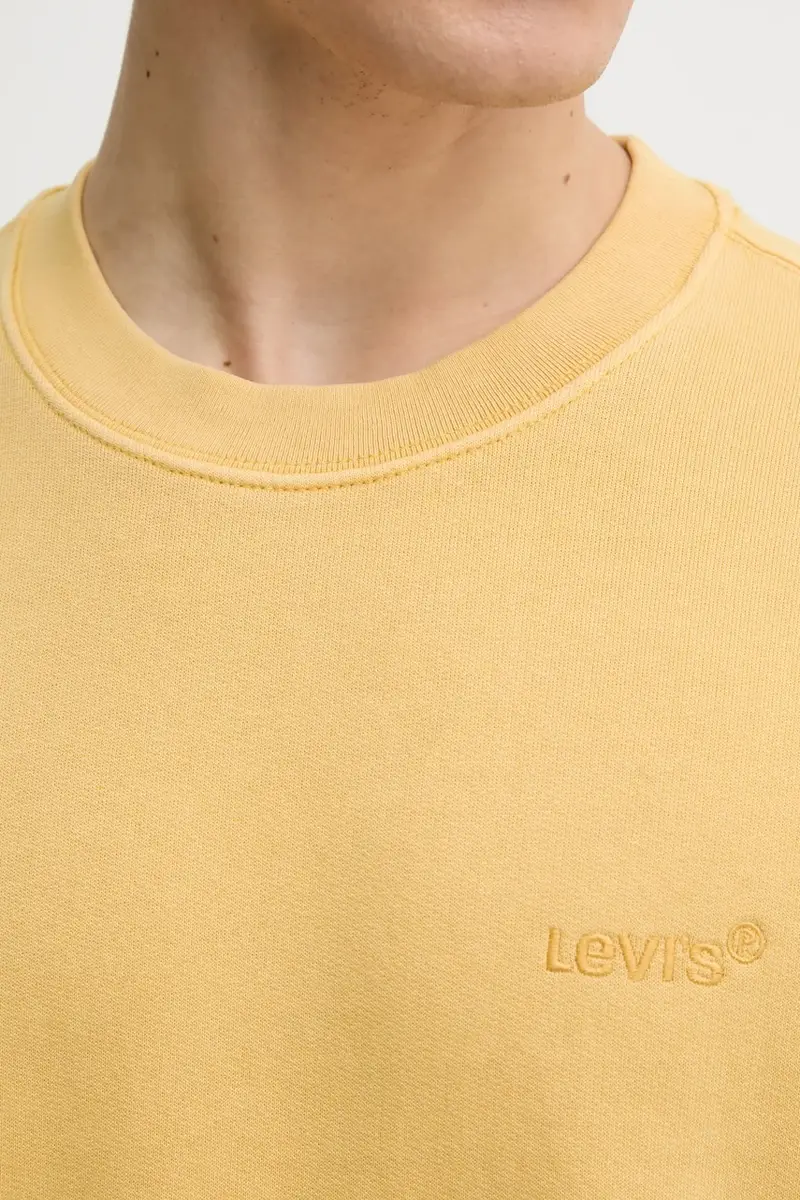 Levi's felpa uomo colore nero con cappuccio A9244 Giallo miniatura 5