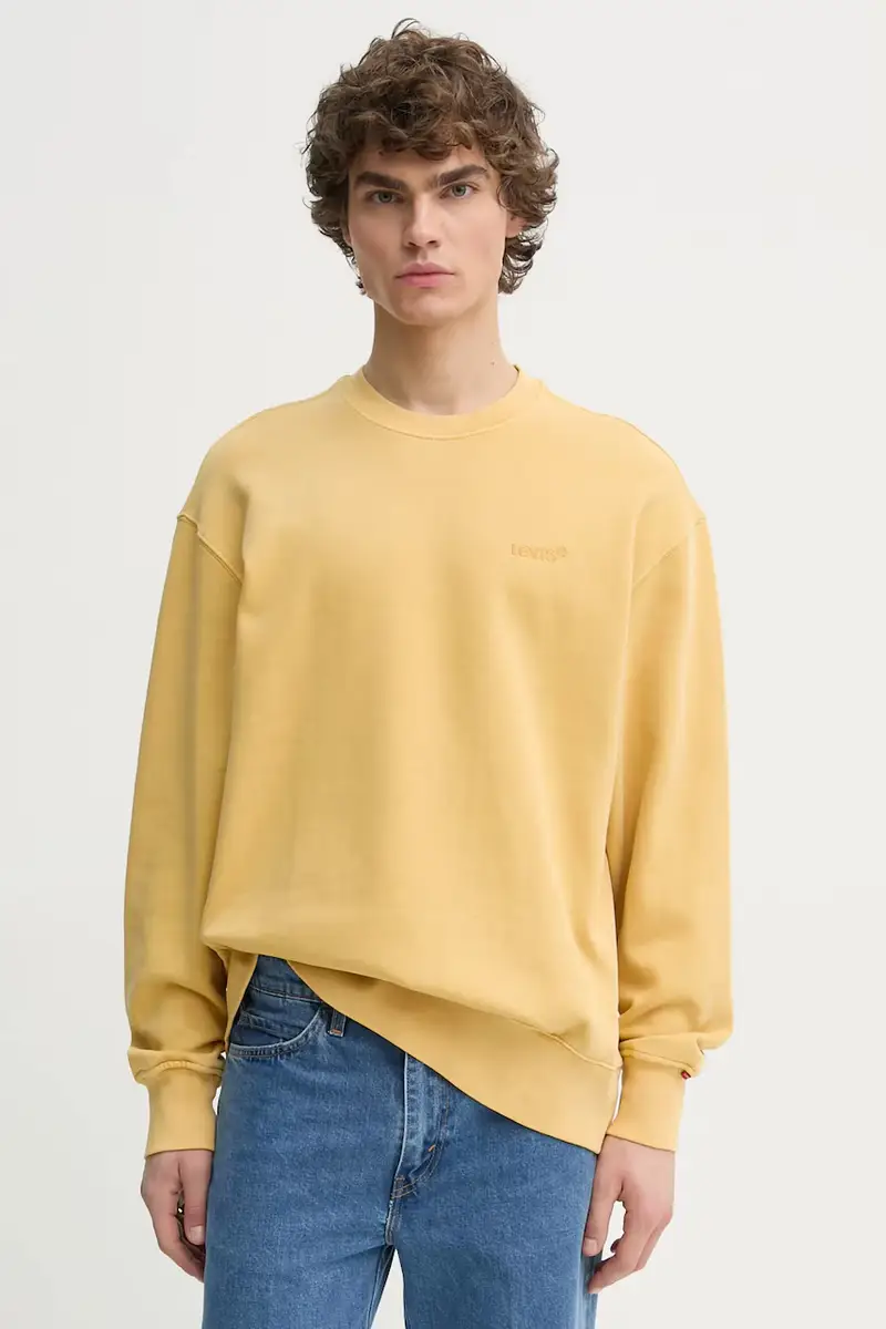 Levi's felpa uomo colore nero con cappuccio A9244 Giallo