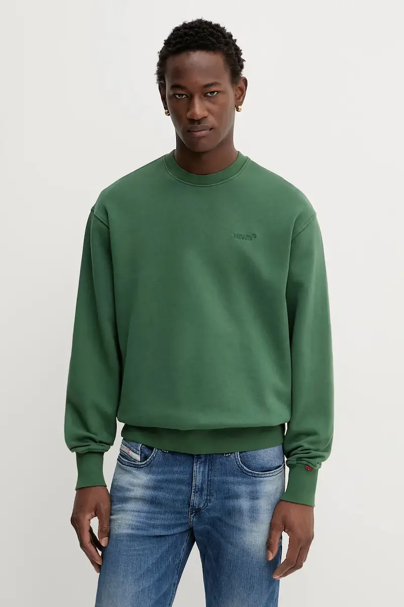 Levi's felpa uomo colore nero con cappuccio A9244 Verde