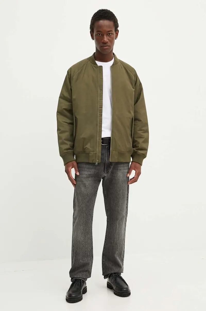 Levi's giacca bomber uomo colore verde A4418 miniatura 2