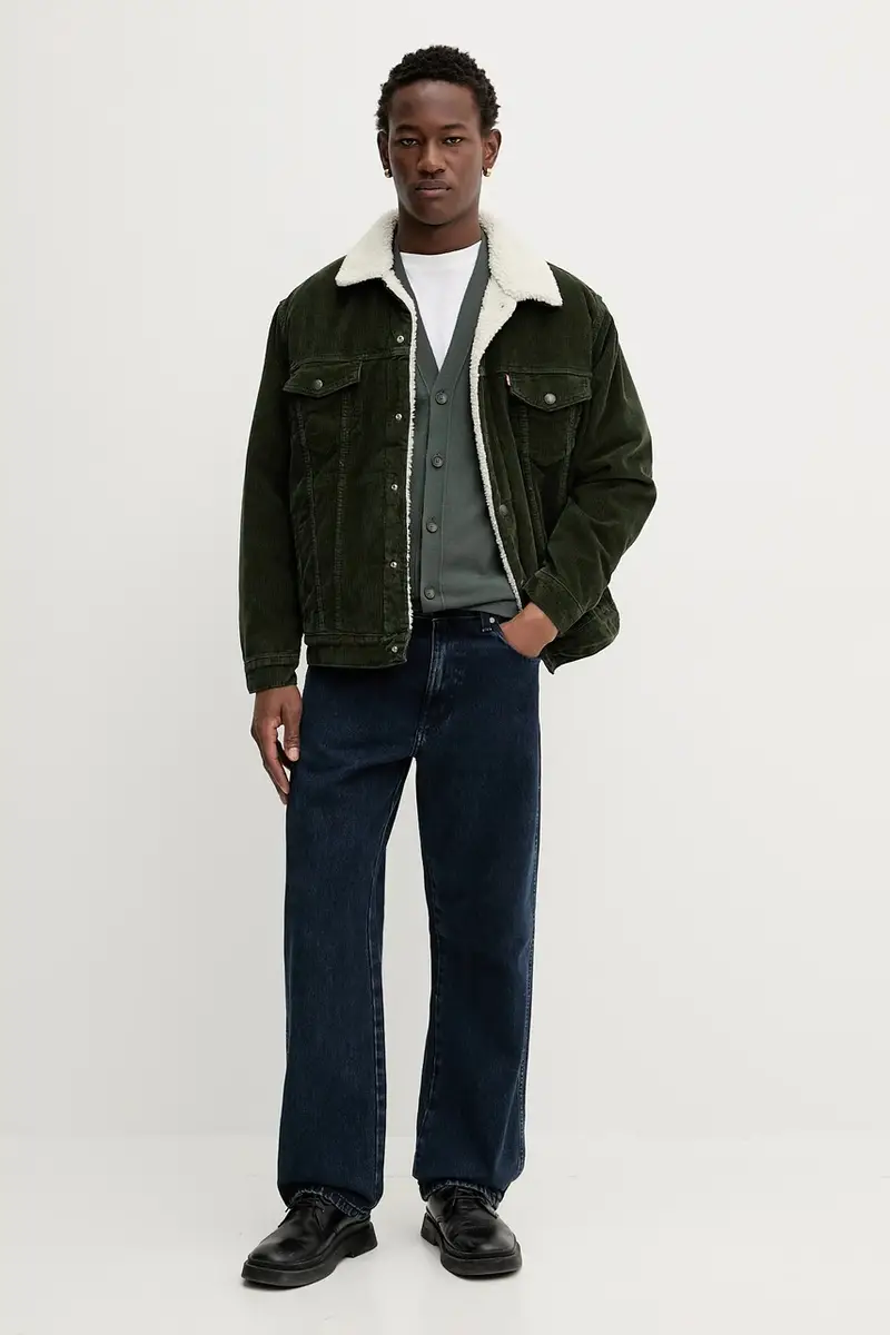 Levi's giacca colore verde A5784 miniatura 2