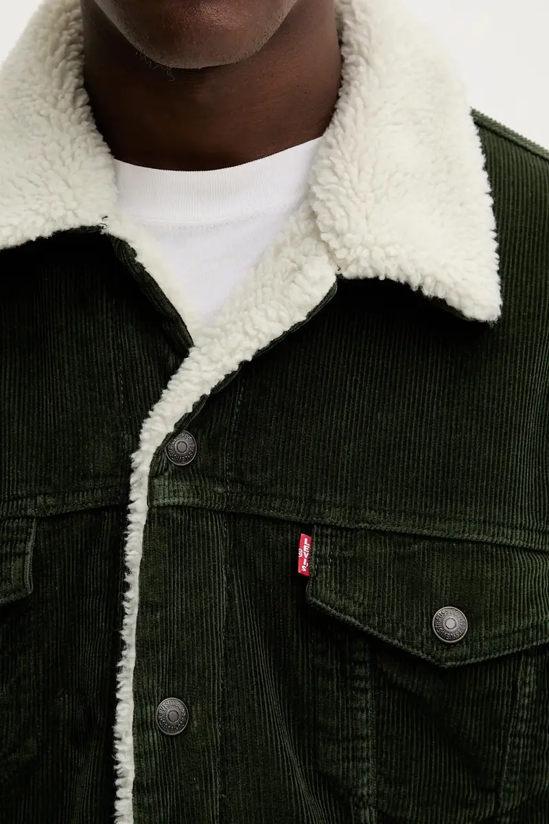 Levi's giacca colore verde A5784 miniatura 5