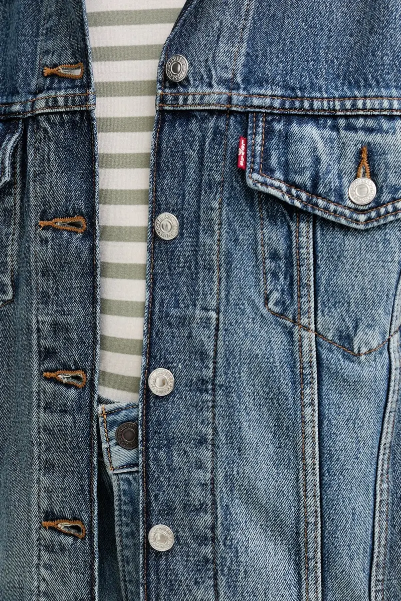 Levi's giacca di jeans colore blu A1743 miniatura 5