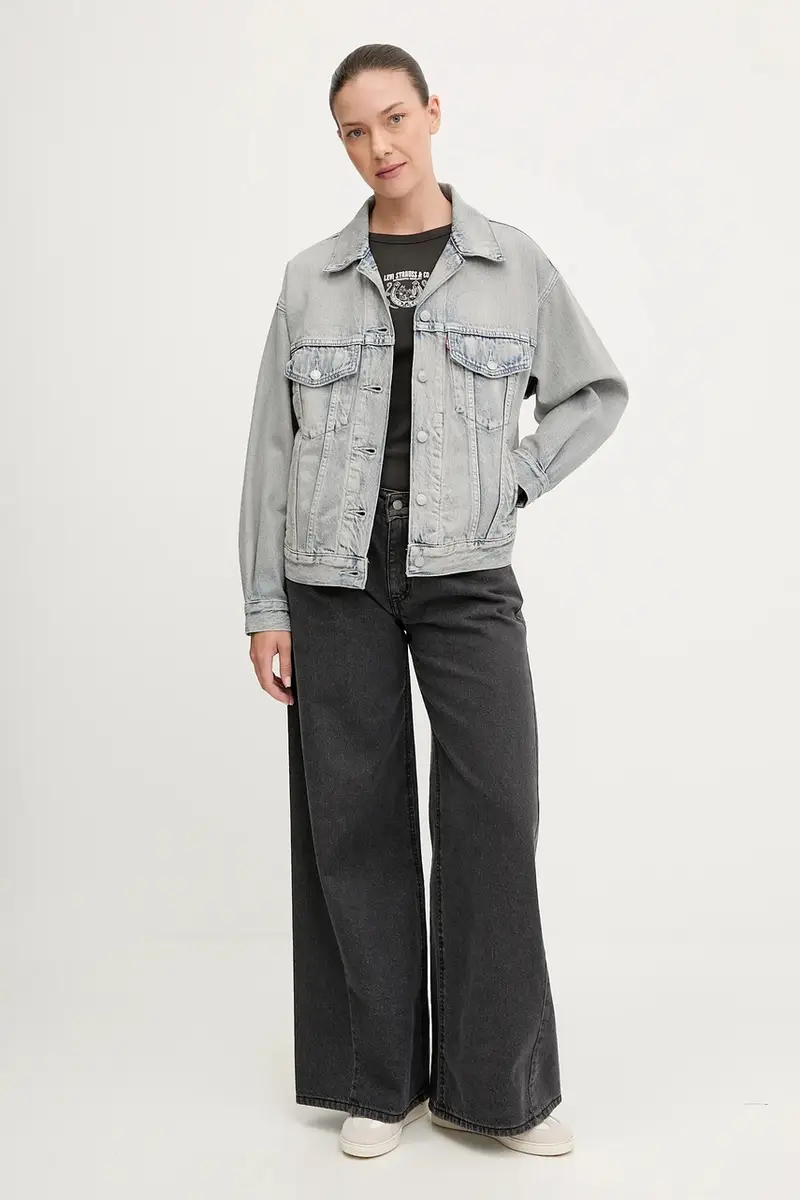 Levi's giacca di jeans colore blu A1743 miniatura 2