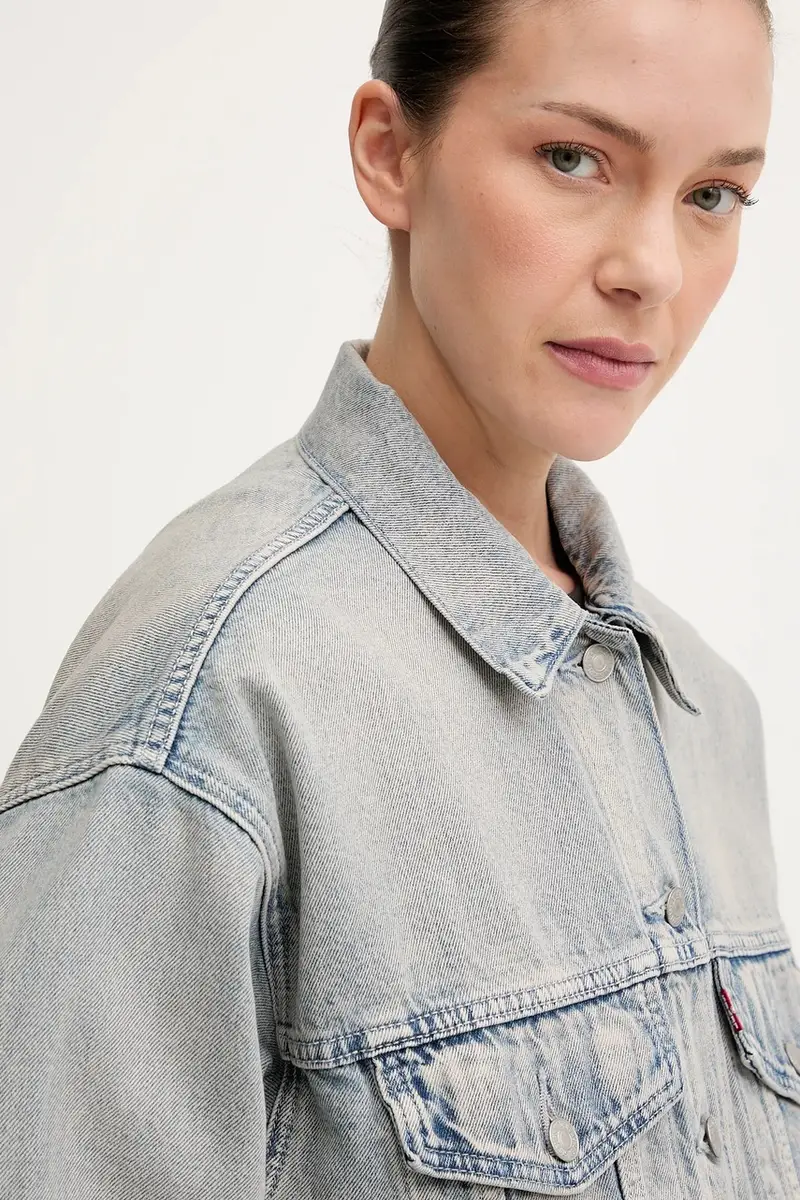 Levi's giacca di jeans colore blu A1743 miniatura 4