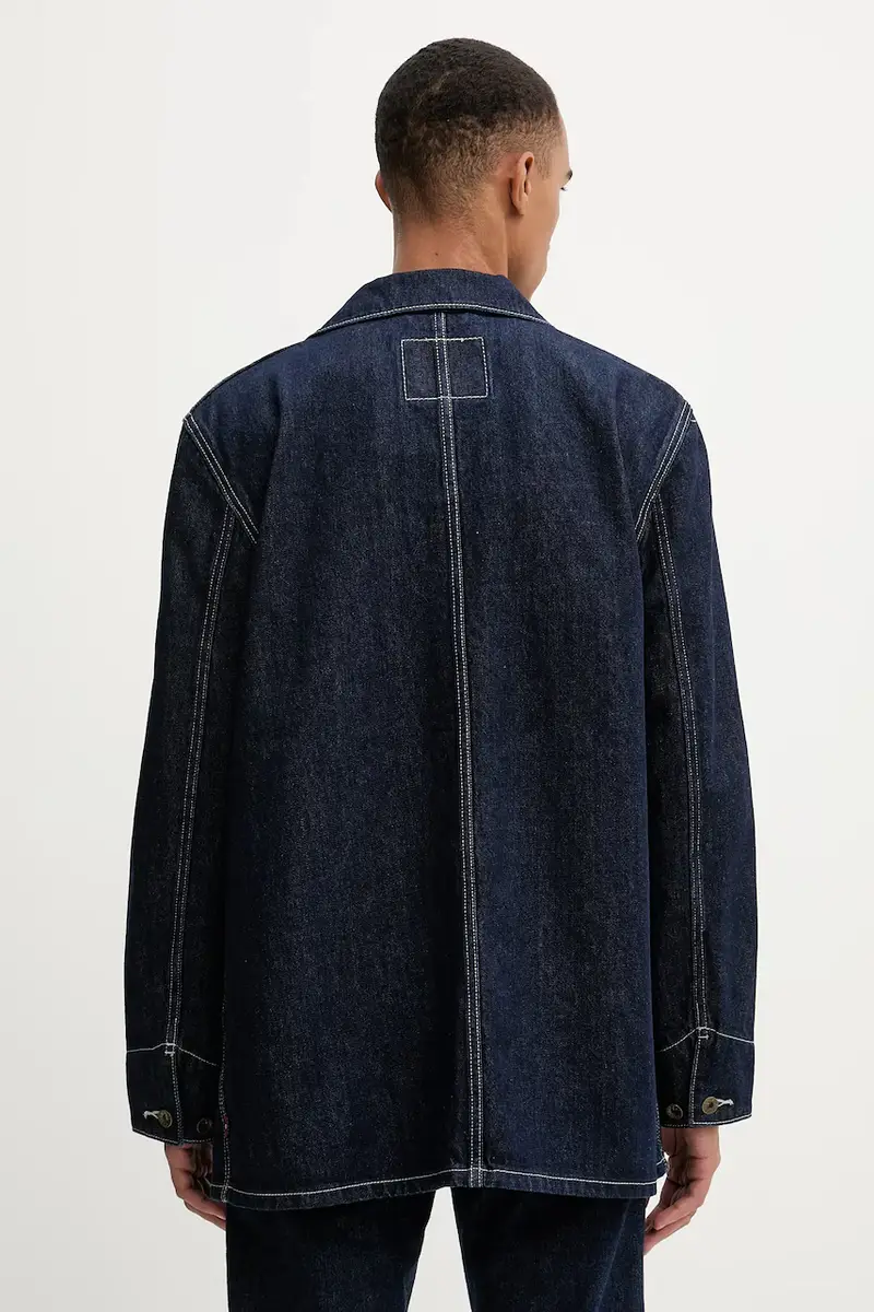 Levi's giacca di jeans colore blu navy 003B0 miniatura 3