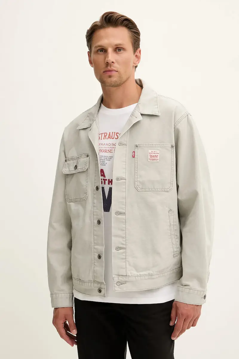 Levi's giacca di jeans colore grigio A4820