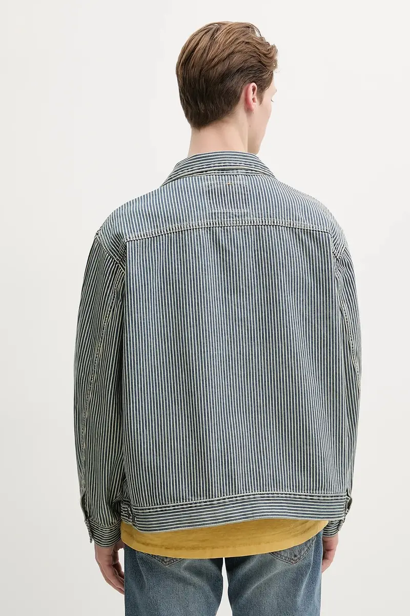 Levi's giacca in cotone colore blu A4820 Blu navy miniatura 3