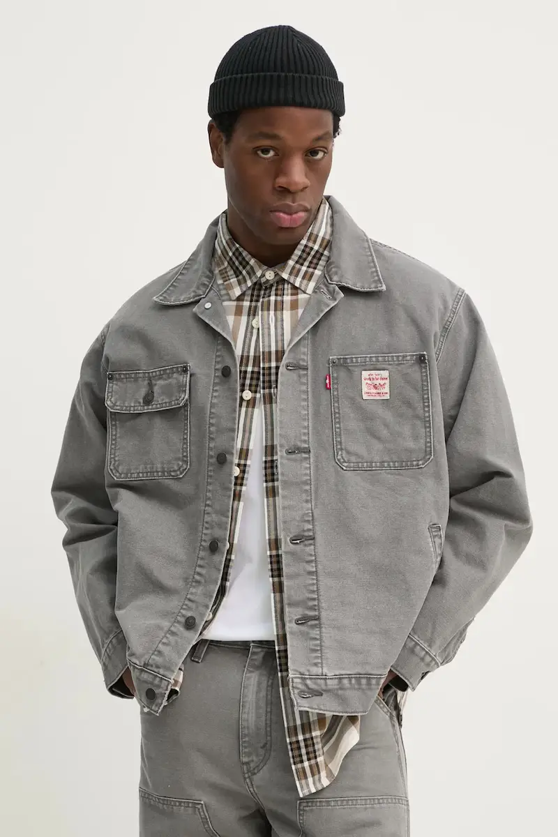 Levi's giacca in cotone colore grigio A4820