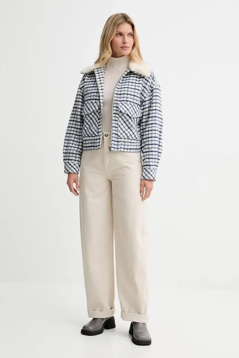 Levi's giacca in misto lana colore blu 003RZ miniatura 2