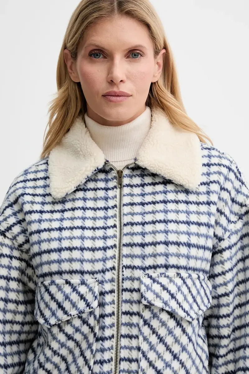 Levi's giacca in misto lana colore blu 003RZ miniatura 4