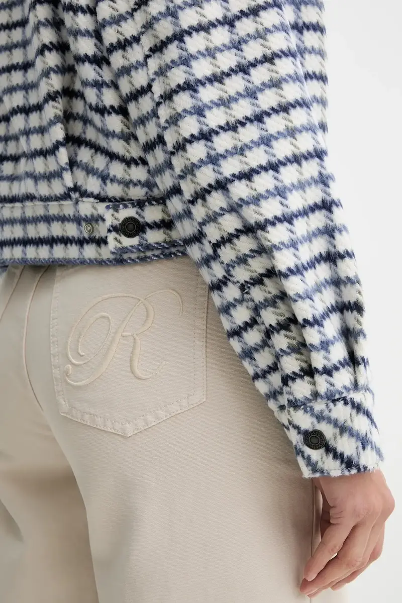 Levi's giacca in misto lana colore blu 003RZ miniatura 5