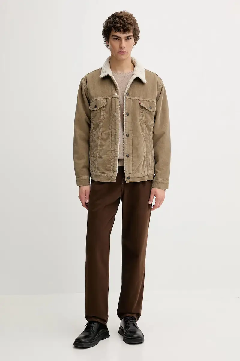 Levi's giacca in velluto a coste A5784 Verde miniatura 2