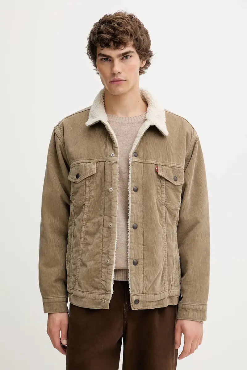 Levi's giacca in velluto a coste A5784 Verde