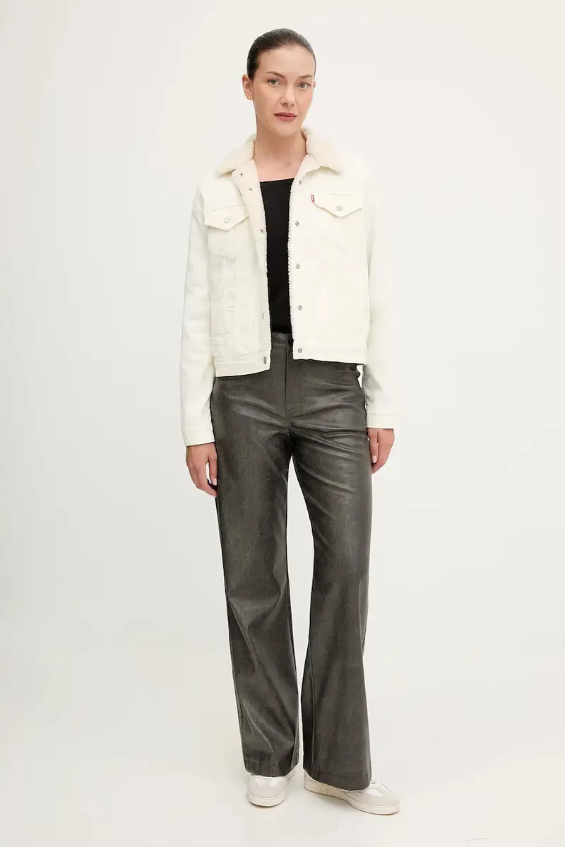 Levi's giacca in velluto a coste colore beige 36136 miniatura 2