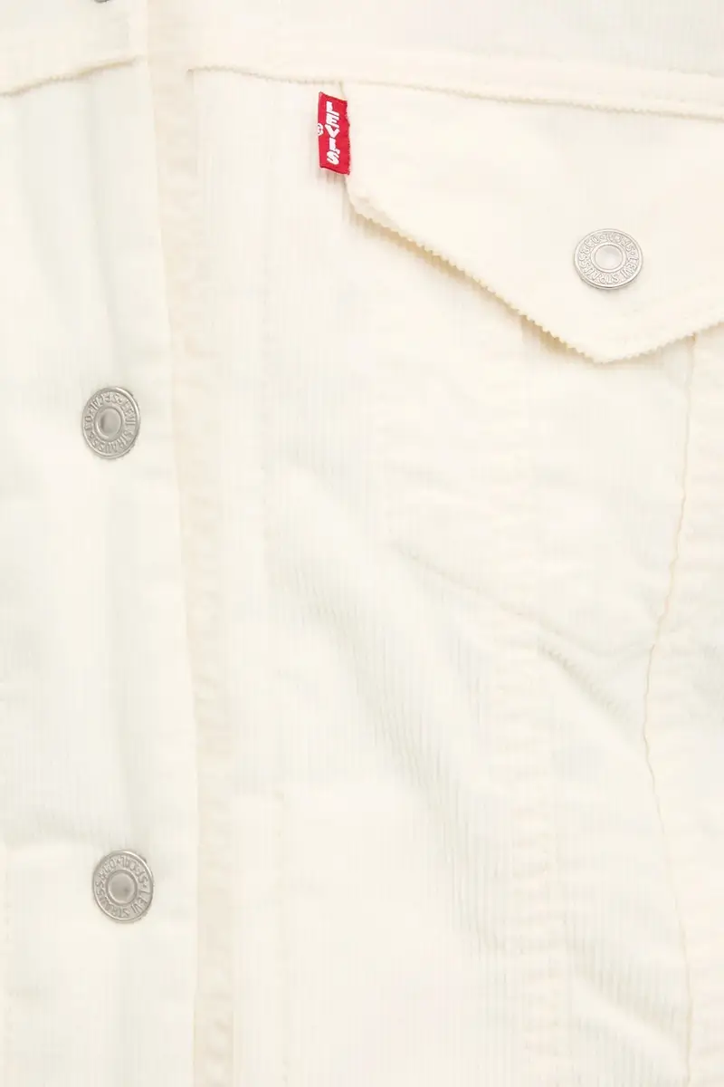 Levi's giacca in velluto a coste colore beige 36136 miniatura 5