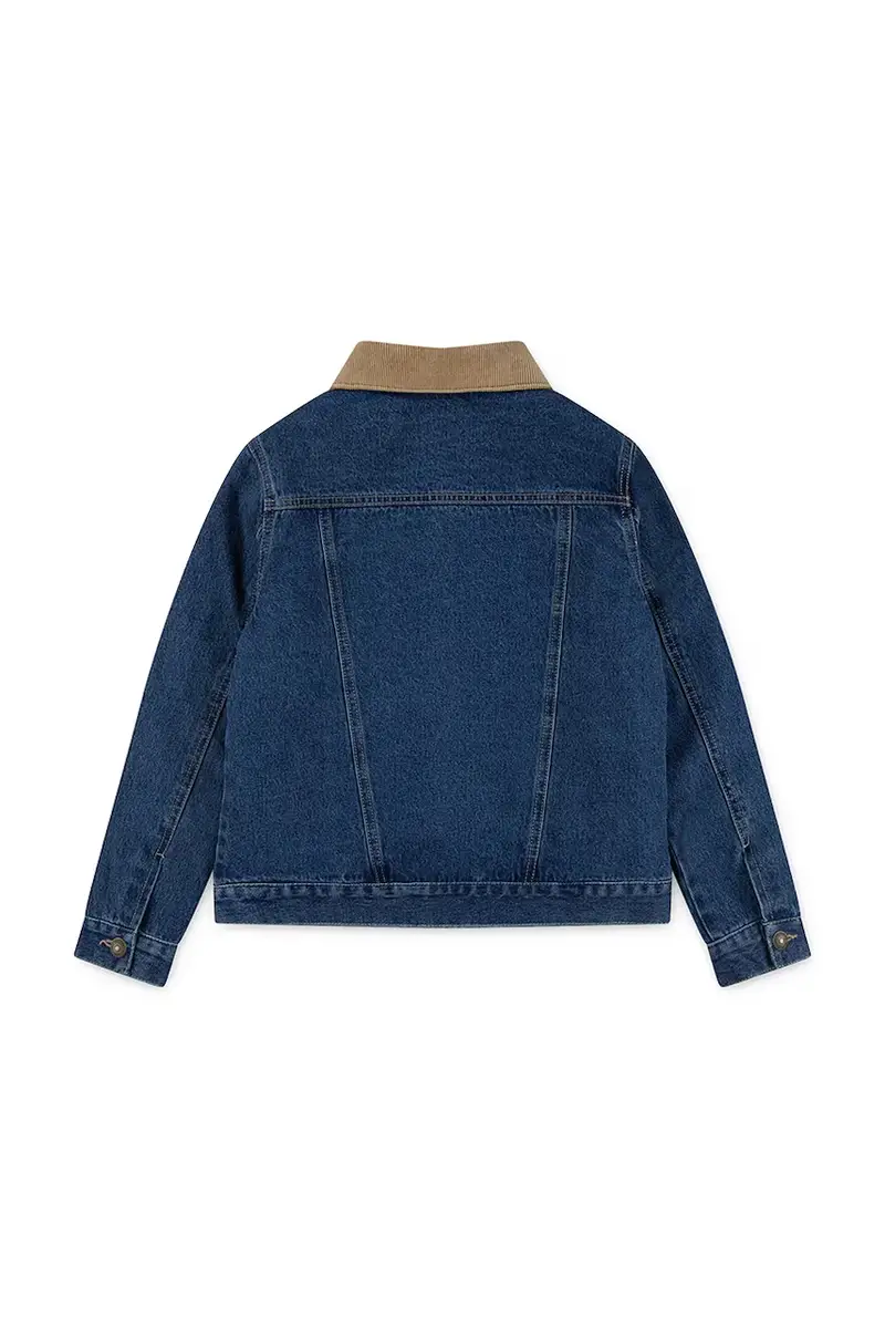 Levi's giacca jeans bambino/a QUILTED LINED TRUCKER colore blu 9EN826 miniatura 2