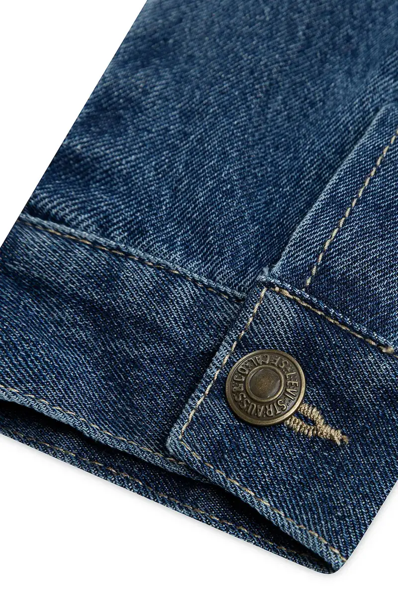 Levi's giacca jeans bambino/a QUILTED LINED TRUCKER colore blu 9EN826 miniatura 3