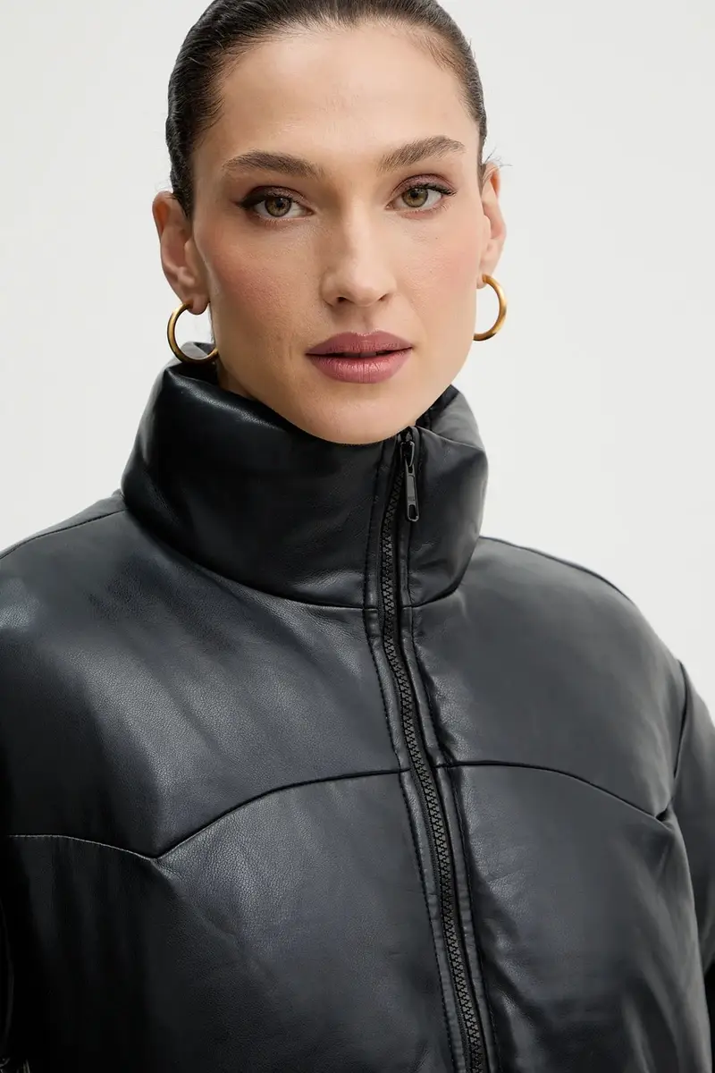 Levi's Giacca Nero Donna in Pelle miniatura 4