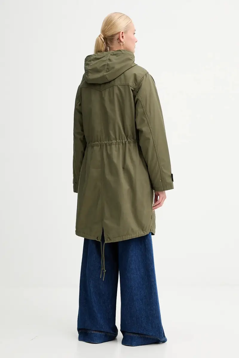 Levi's giacca parka colore verde 004GS miniatura 5