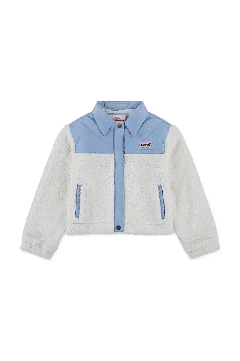Levi's giacca per bambini BIG PKT SHEPA TRUCKER colore beige 4EN635