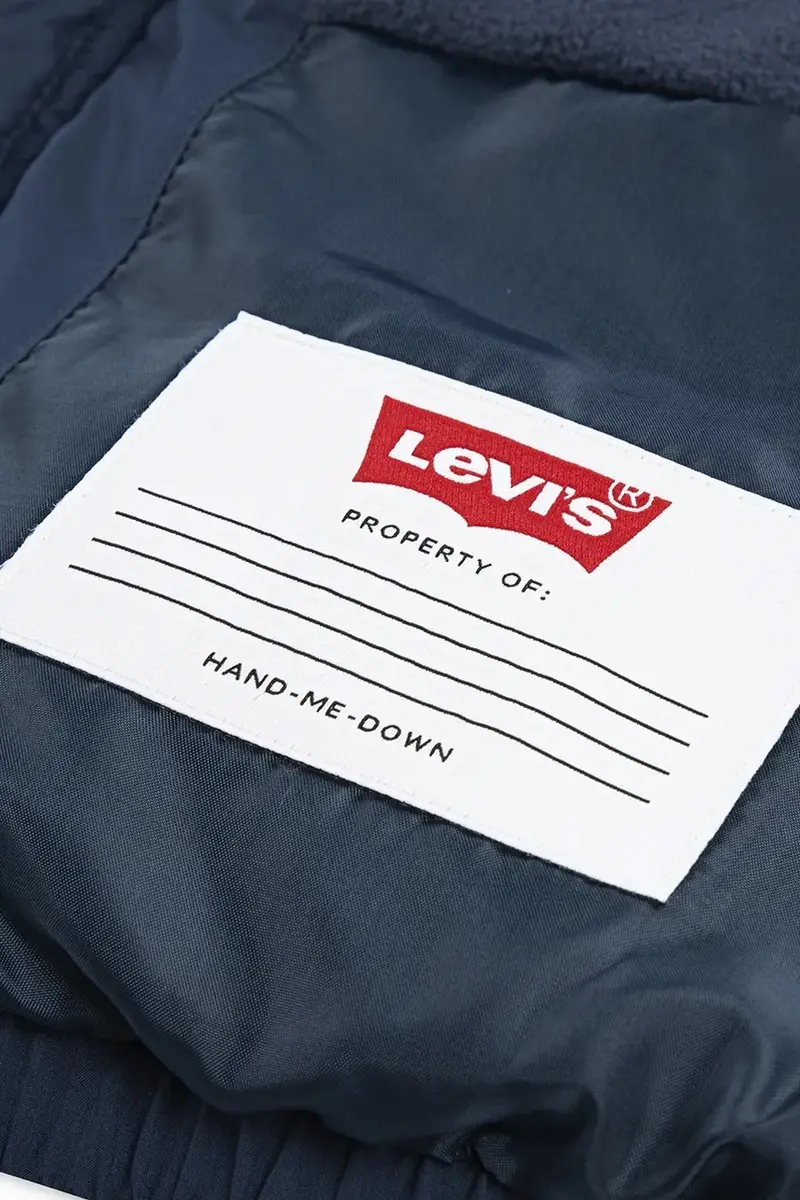 Levi's giacca per bambini HVWT PUFFER WITH LOGO ELAS colore blu navy 8EN633 miniatura 5