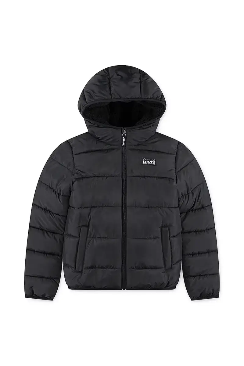 Levi's giacca per bambini SHERPA LINED MDWT PUFFER colore nero 8EN628