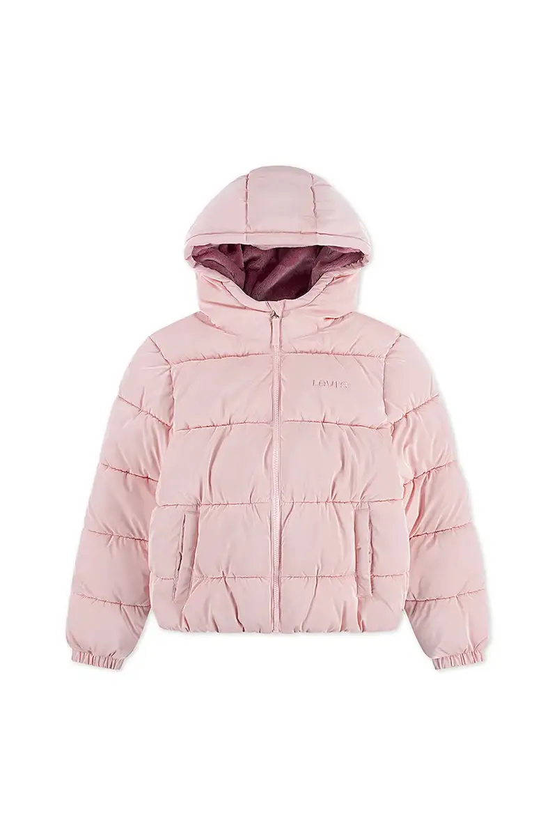 Levi's giacca per bambini SHINY HVWT PUFFER colore rosa 4EN640