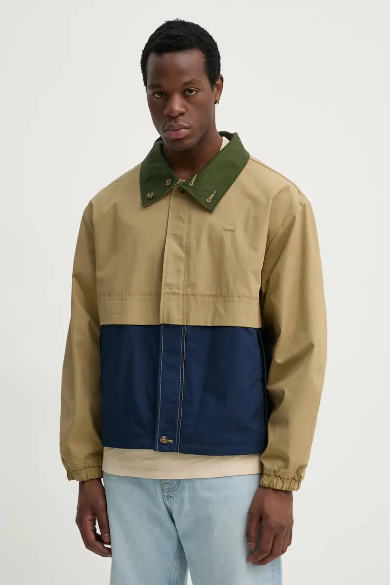 Levi's giacca REX REV CANVAS JKT colore verde 001HW