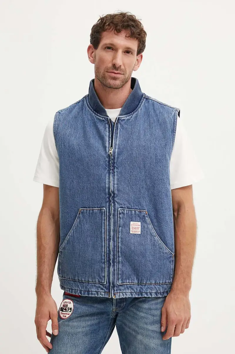 Levi's gilet colore blu A8580