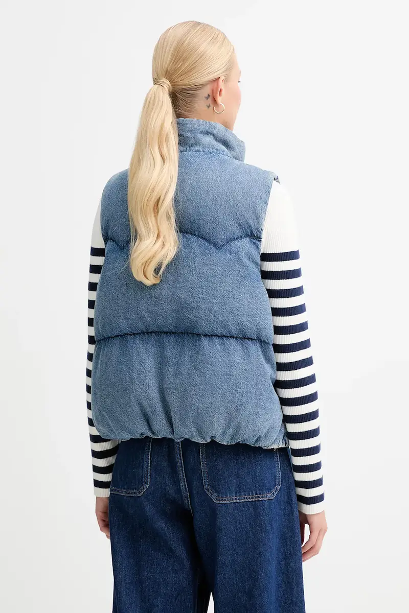 Levi's gilet in piuma colore blu A8526 miniatura 3