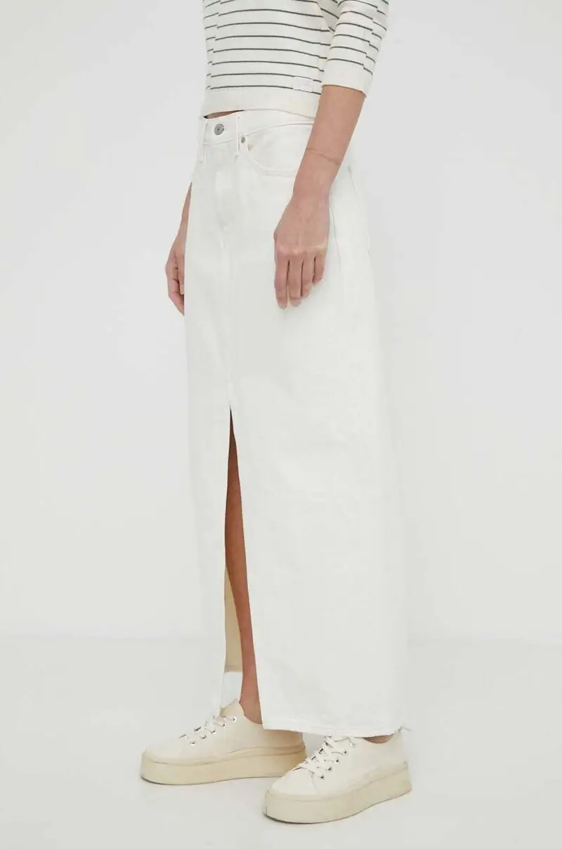 Levi's gonna di jeans colore bianco Beige