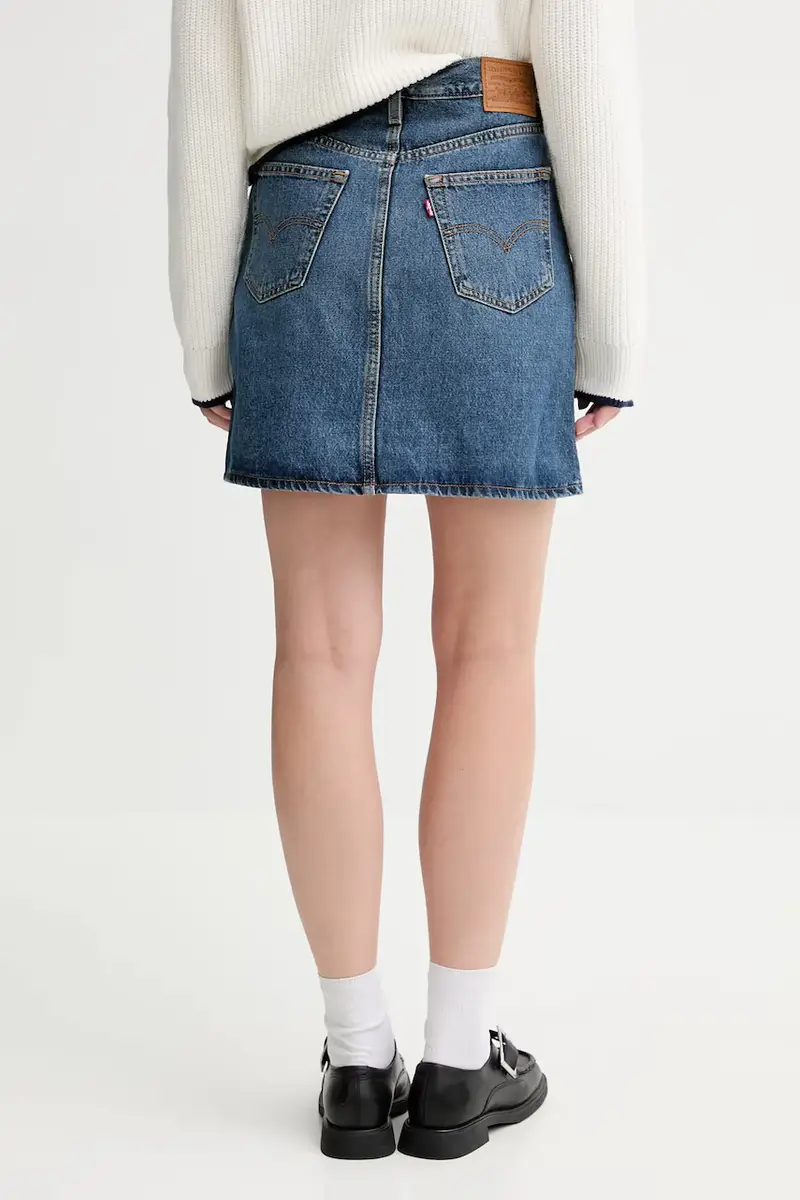 Levi's gonna di jeans colore blu 003RO miniatura 3