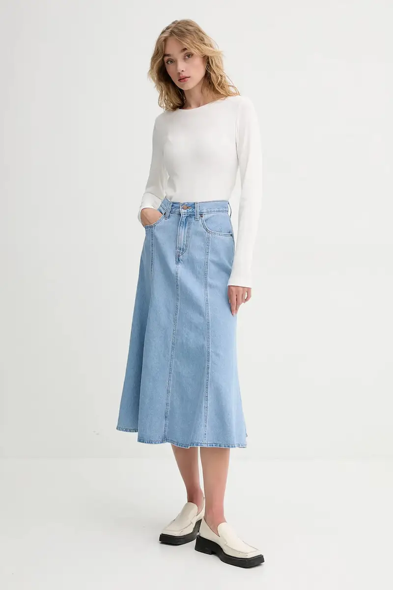 Levi's gonna di jeans colore blu A8730 miniatura 2