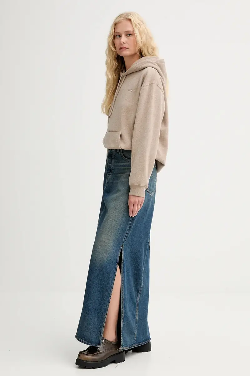 Levi's gonna di jeans colore blu navy A8727 miniatura 4