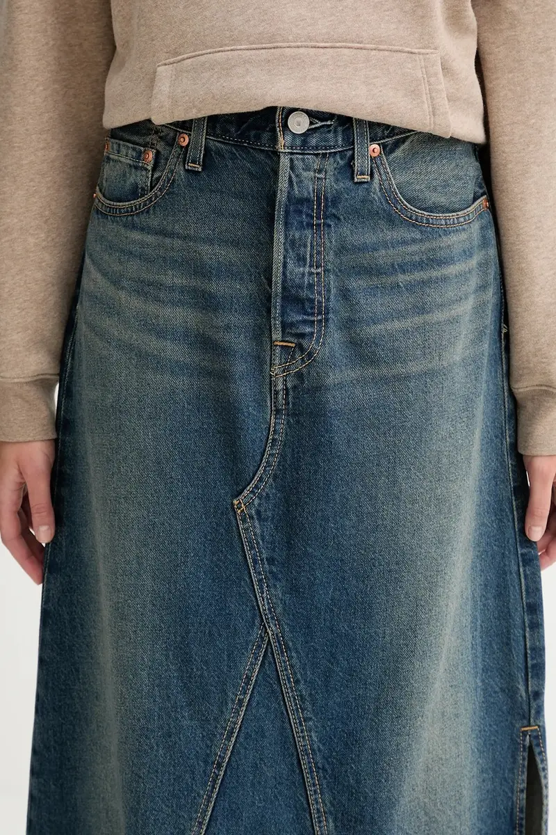 Levi's gonna di jeans colore blu navy A8727 miniatura 5