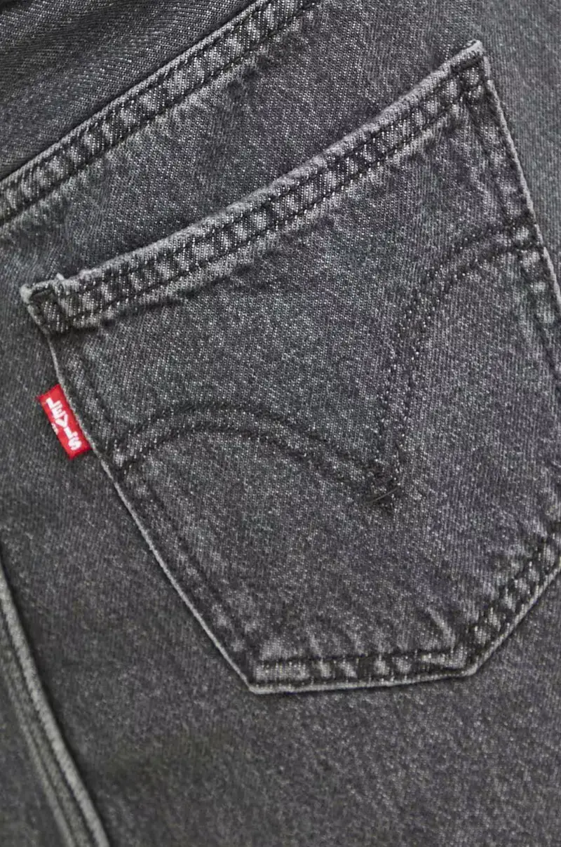 Levi's gonna di jeans colore grigio miniatura 4