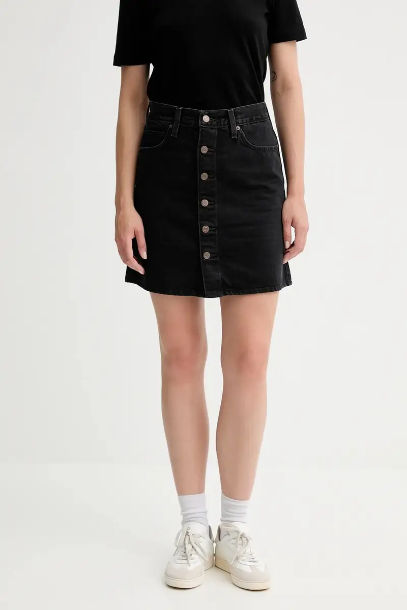 Levi's gonna di jeans colore nero 003RO miniatura 4